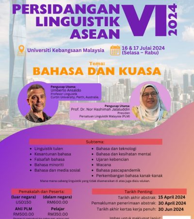 Persidangan Linguistik ASEAN (PLA) VI 2024